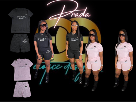 Exoticz(women Prada short set)#2